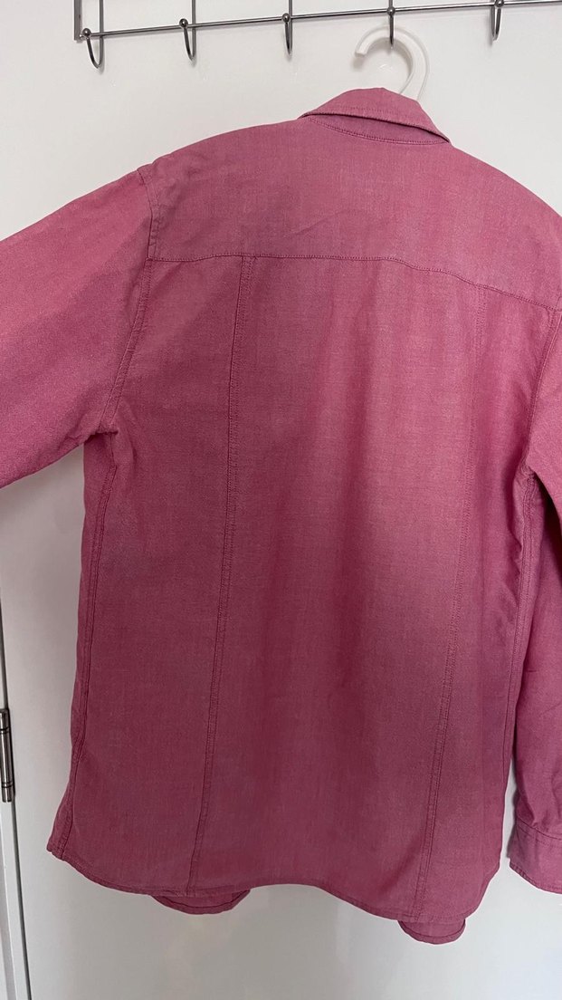 Erkek Mavi Marka Pembe Uzun Kollu Gömlek - Görsel 3