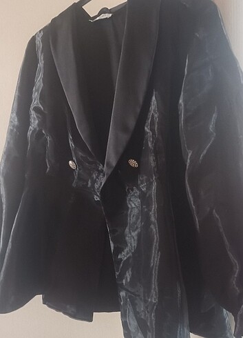 Kayra lazer işlemeli taşlı ceket - Görsel 6