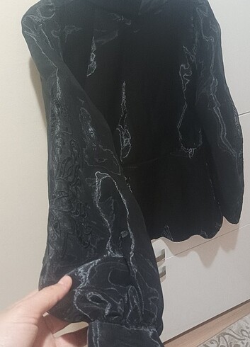 Kayra lazer işlemeli taşlı ceket - Görsel 12