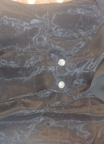 Kayra lazer işlemeli taşlı ceket - Görsel 13