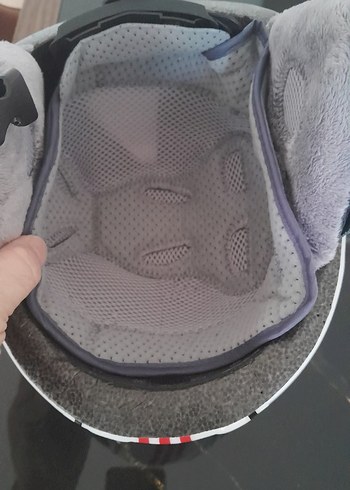 Beyaz Baskılı çocuk Kaskı - Görsel 5