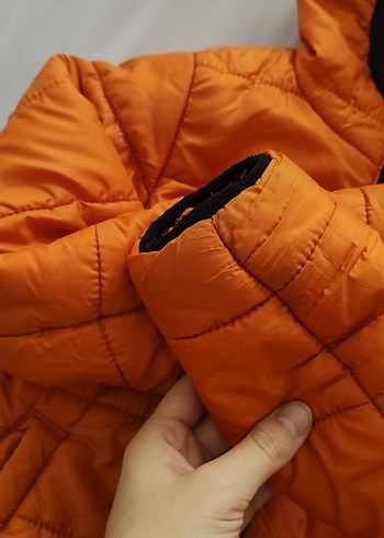 Turuncu Fermuarlı Erkek Çocuk Mont - Görsel 3