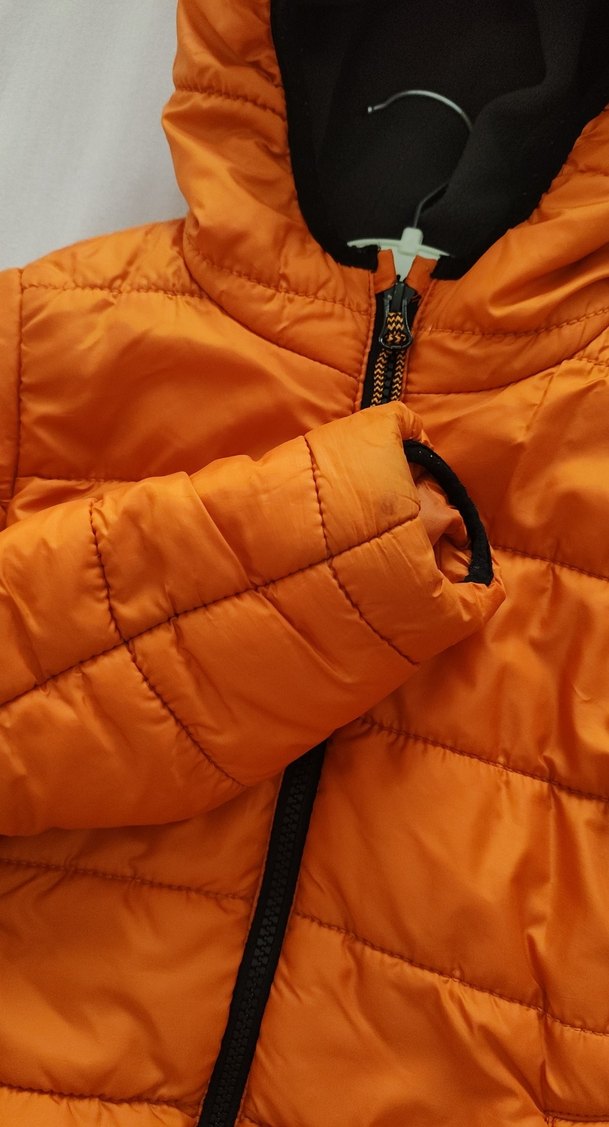 Turuncu Fermuarlı Erkek Çocuk Mont - Görsel 2