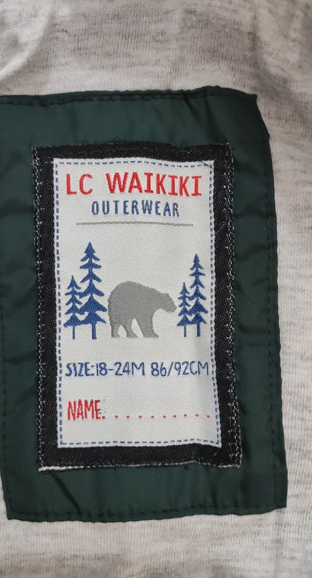 Erkek Çocuk Yeşil Fermuarlı Kapüşonlu Mont - Görsel 4