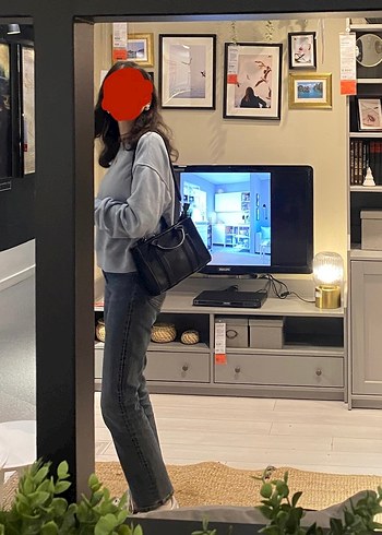 Zara Zara yüksek bel regular fit mavi jean