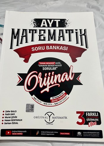 AYT Matematik Soru Bankası Orijinal Yayınları