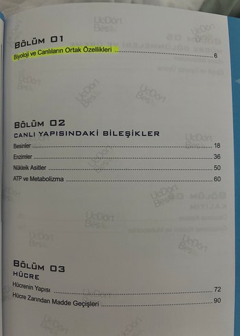  TYT Biyoloji Soru Bankası ÜçDörtBeş