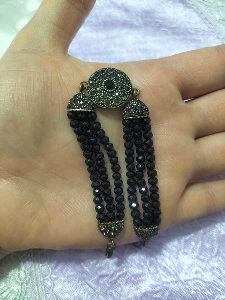 STONEAGE Siyah Otantik Kadın Bileklik - Görsel 3