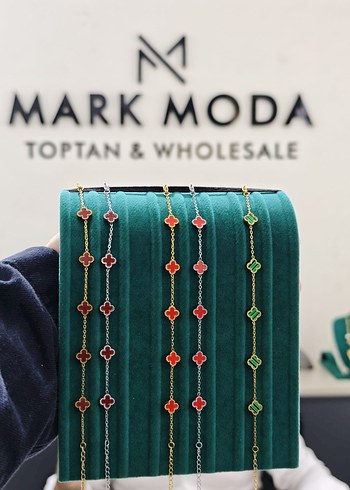 Renkli Zincir Detaylı Kadın Bileklik - Görsel 5