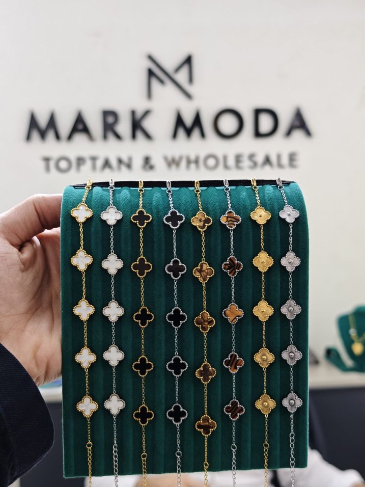 Renkli Zincir Detaylı Kadın Bileklik - Görsel 2