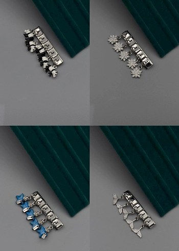 Erkek Altın Renkli Küpeler - 4 Model - Görsel 3