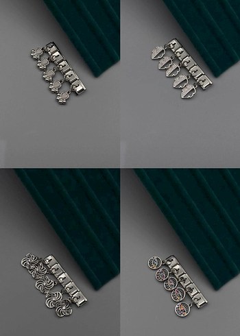 Erkek Altın Renkli Küpeler - 4 Model - Görsel 4