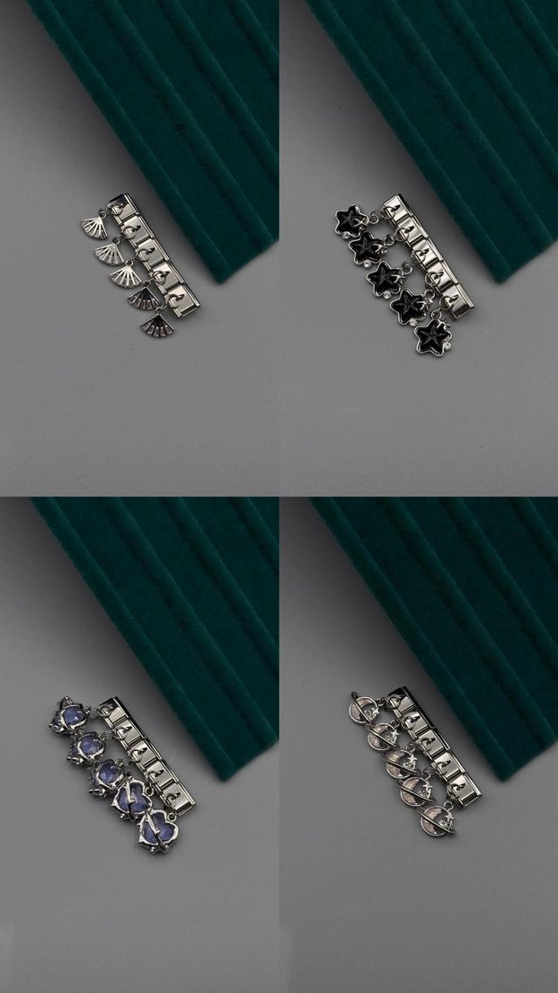 Erkek Altın Renkli Küpeler - 4 Model - Görsel 2