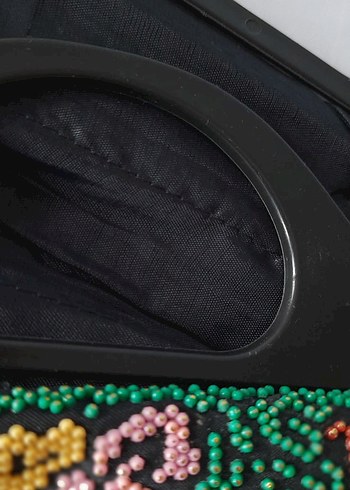 Boncuk işlemeli Bohem  çanta - Görsel 6