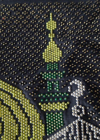 Boncuk İşlemeli Çok Renkli Kadın Çantası - Görsel 4