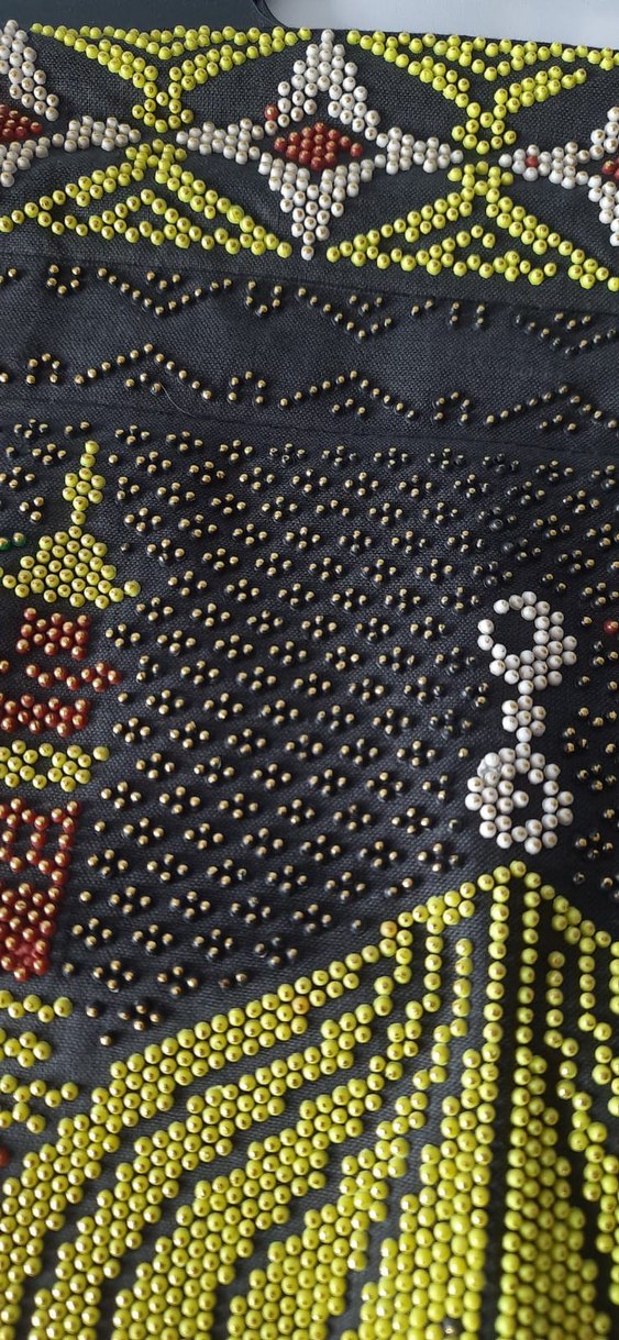 Boncuk İşlemeli Çok Renkli Kadın Çantası - Görsel 3