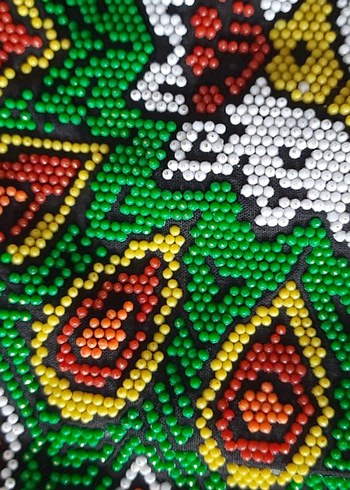 Boncuk İşlemeli Bohem Vintage Kadın Çanta - Görsel 2