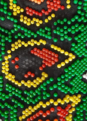 Boncuk İşlemeli Bohem Vintage Kadın Çanta - Görsel 4