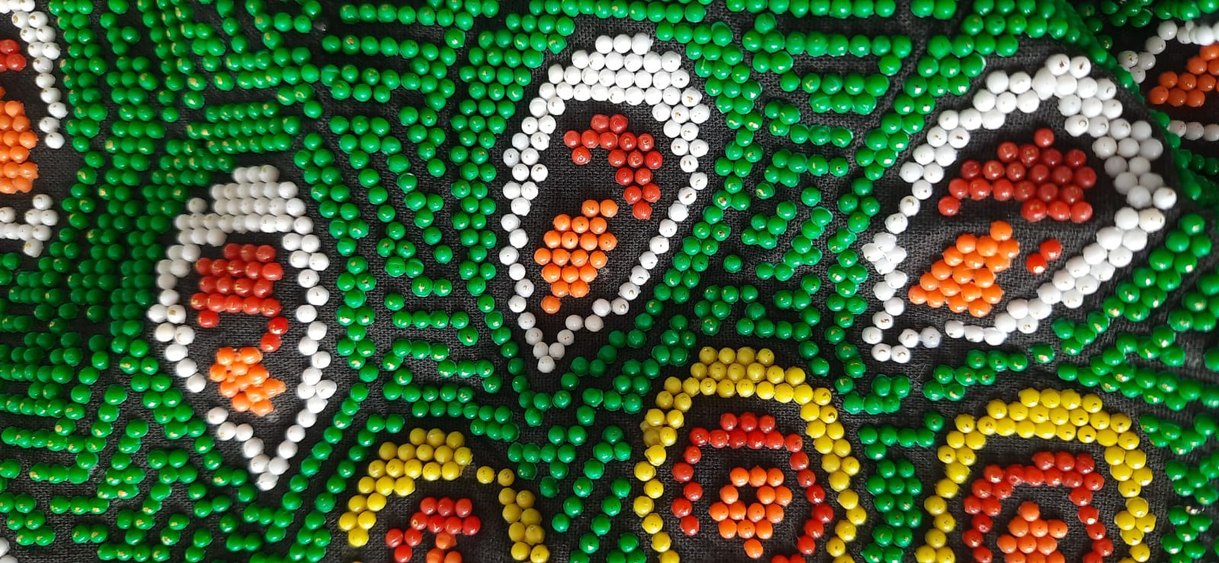 Boncuk İşlemeli Bohem Vintage Kadın Çanta - Görsel 3