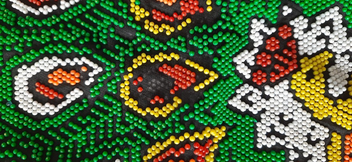 Boncuk İşlemeli Bohem Vintage Kadın Çanta - Görsel 4