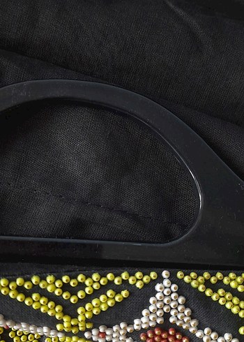 Boncuk İşlemeli Çok Renkli Kadın Çantası - Görsel 4