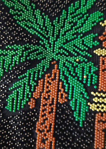 Boncuk İşlemeli Çok Renkli Kadın Çantası - Görsel 3