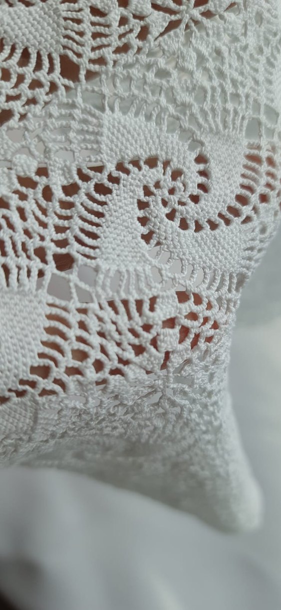 El İşçiliği Beyaz Dantel Örtüler 6 Adet - Görsel 5