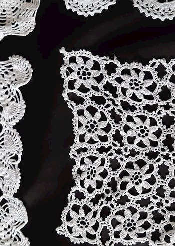 Vintage El Yapımı Dantel Örtüler 10 Adet - Görsel 7