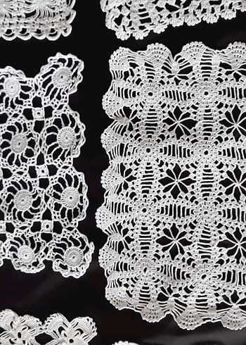 Vintage El Yapımı Dantel Örtüler 10 Adet - Görsel 4