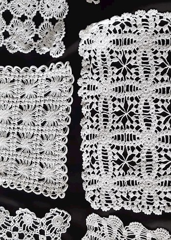 Vintage El Yapımı Dantel Örtüler 10 Adet - Görsel 3