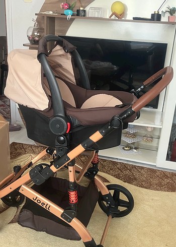 Camel Renkli Bebek Arabası Seti - Görsel 2