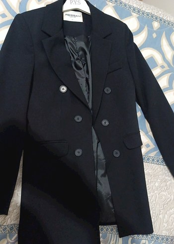 Gri Düğmeli Kadın Midi Blazer Ceket