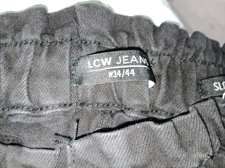 Siyah Kadın Bol kesim pantolon HİGH RİSE/RELAXED FİT - Görsel 3