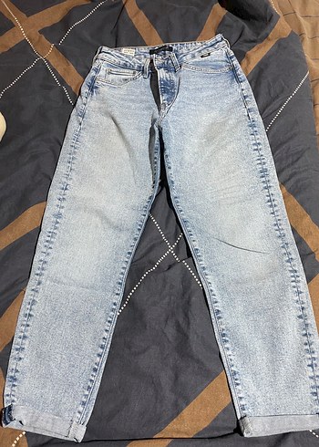 Gevşek Kesim Midi Boy Mavi Kot Pantolon