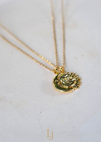 Diğer Gold bohem tarzı çiftli kolye