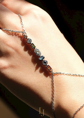 Gold&Sılver Şahmeran Kadın El Zinciri - Görsel 5