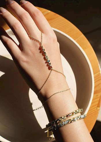 Gold&Sılver Şahmeran Kadın El Zinciri - Görsel 7