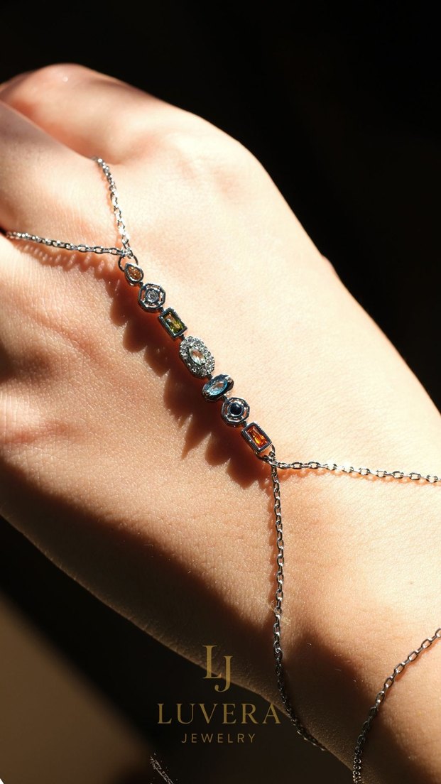 Gold&Sılver Şahmeran Kadın El Zinciri - Görsel 5