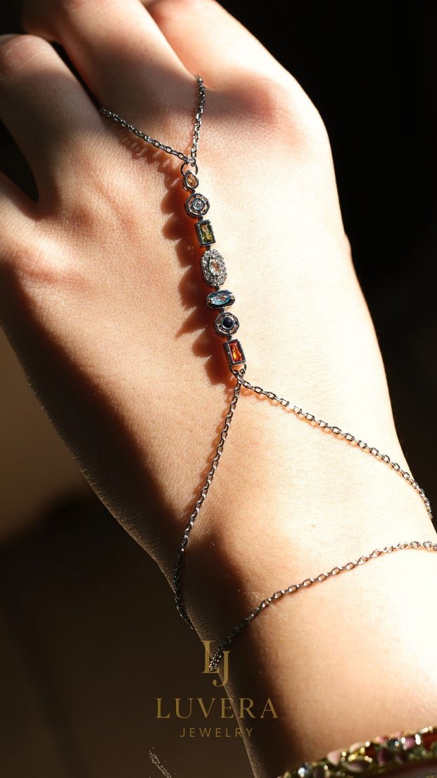 Gold&Sılver Şahmeran Kadın El Zinciri - Görsel 4