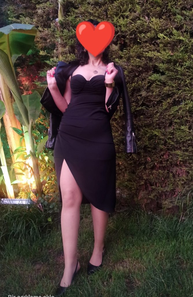 Siyah Straplez Gotik Midi Elbise - Görsel 2