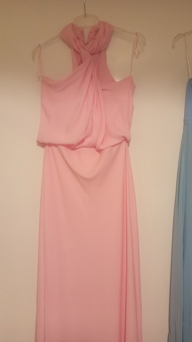 Mavi Straplez Uzun Abiye Elbise - Görsel 2