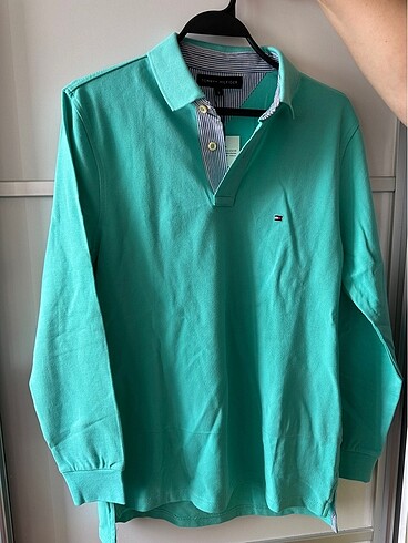 Tommy Hilfiger Uzun kollu polo yaka tişört