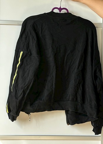 Siyah Kadın Fermuarlı eşofman - Görsel 2