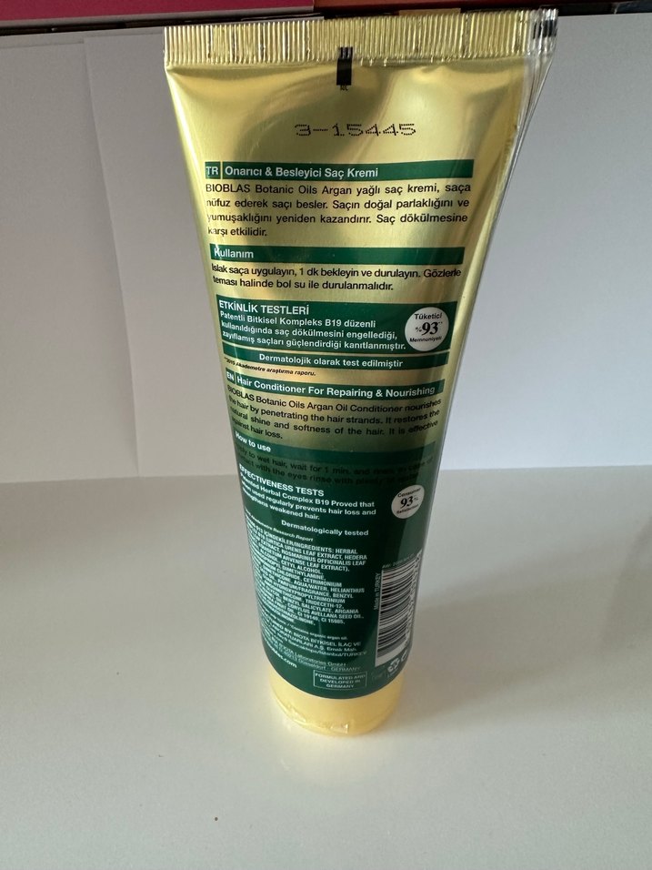 Bioblas BotanicOils Argan Saç Bakım Kremi 250 ml - Görsel 2