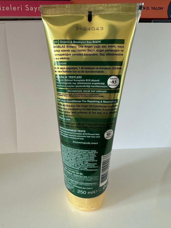 Bioblas Argan Saç Bakım Kremi 250 ml - Görsel 2