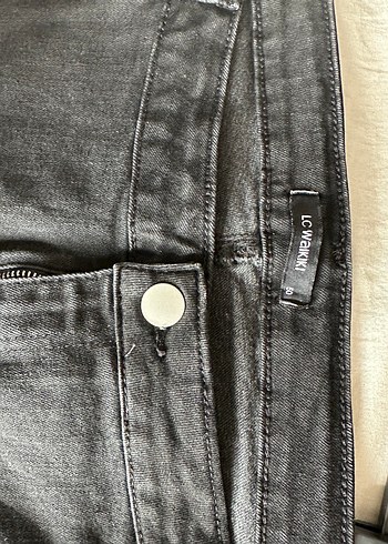 50 Beden Kadın Siyah Kot Pantolon