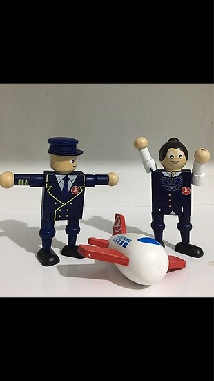  Beden THY pilot, hostes, uçak oyuncaklar ve hostes oyuncak