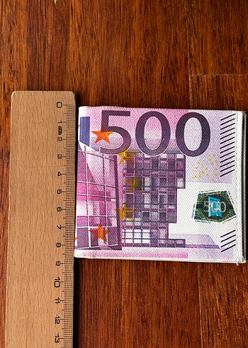 Renkli Baskılı Euro Erkek Cüzdanı - Görsel 3