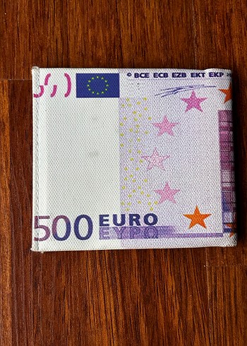 Renkli Baskılı Euro Erkek Cüzdanı - Görsel 5