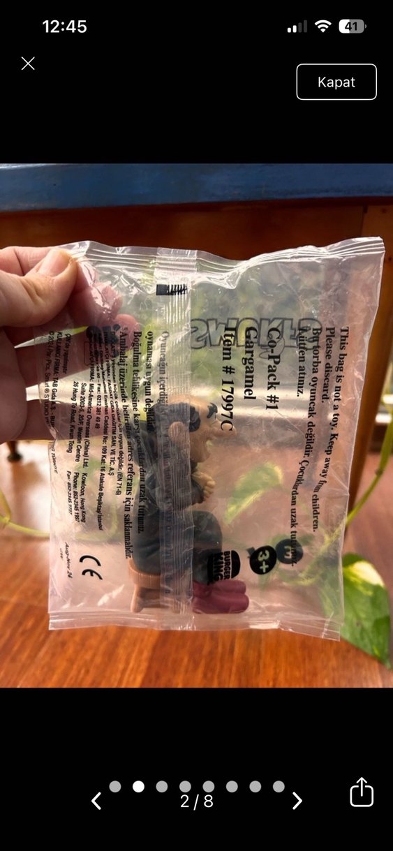 Şirinler gargamel figür oyuncak - Görsel 2